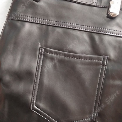 Funki Findz | Pants | Men's Faux Leather Fashion Biker Pants