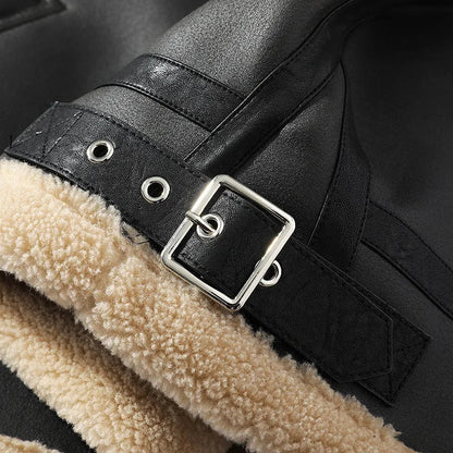 Funki Findz | Jackets | Men's Faux Leather and Sheepskin Jacket