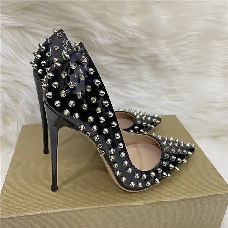 Funki Findz | Shoes | Women's Spikes Rivets Super High Stilettos