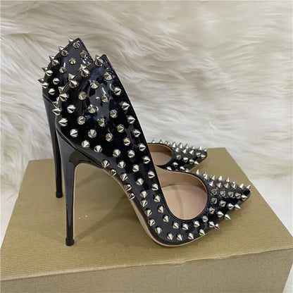 Funki Findz | Shoes | Women's Spikes Rivets Super High Stilettos