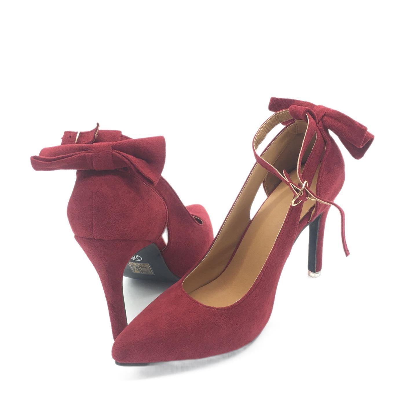 Funki Findz | Shoes | Women's Suede Bow Knot Stilettos
