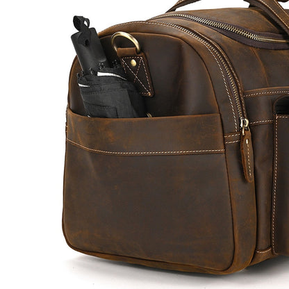 Funki Findz | Bags | Travel Bags | Men's Leather Overnight Bag