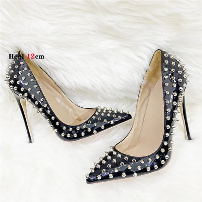 Funki Findz | Shoes | Women's Spikes Rivets Super High Stilettos