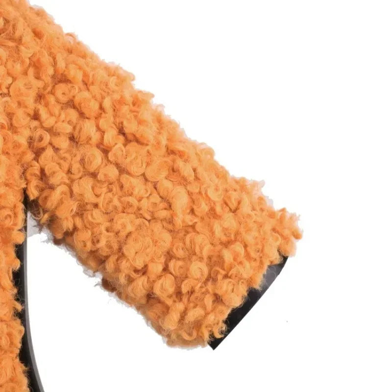 Funki Findz | Boots | Women's Fuzzy Faux Wool Platform Boots
