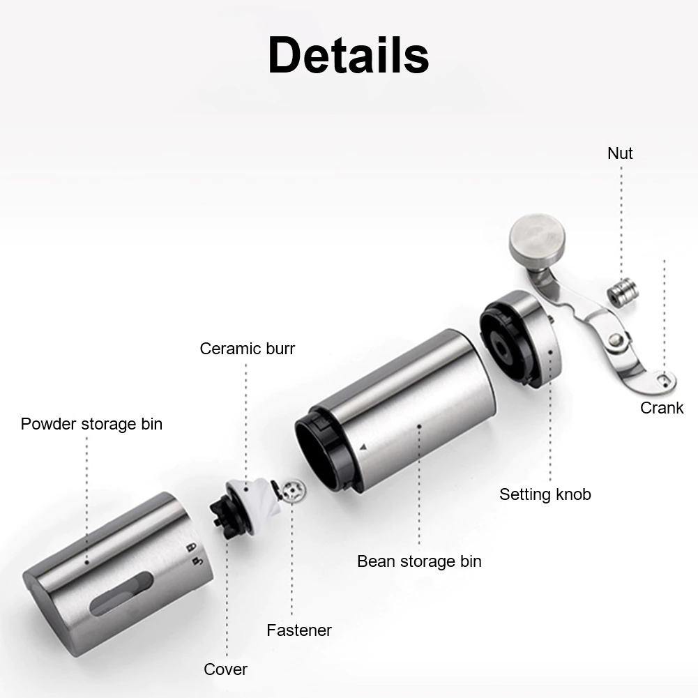 Funki Findz | Coffee Grinder | Stainless Steel Portable Coffee Mill