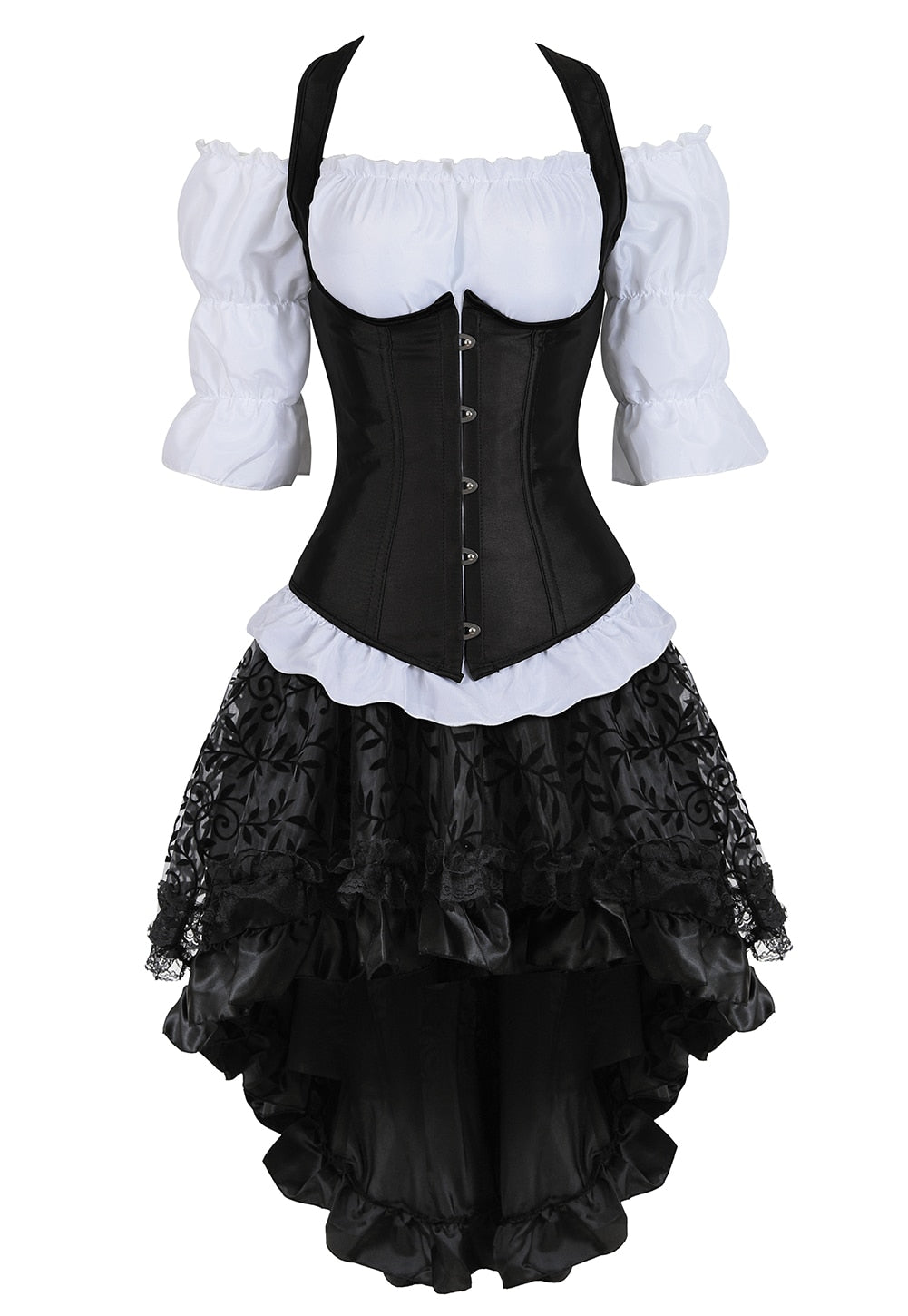 Funki Findz | Dresses | Women's Steampunk Top Corset Skirt Set