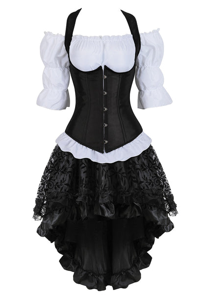 Funki Findz | Dresses | Women's Steampunk Top Corset Skirt Set