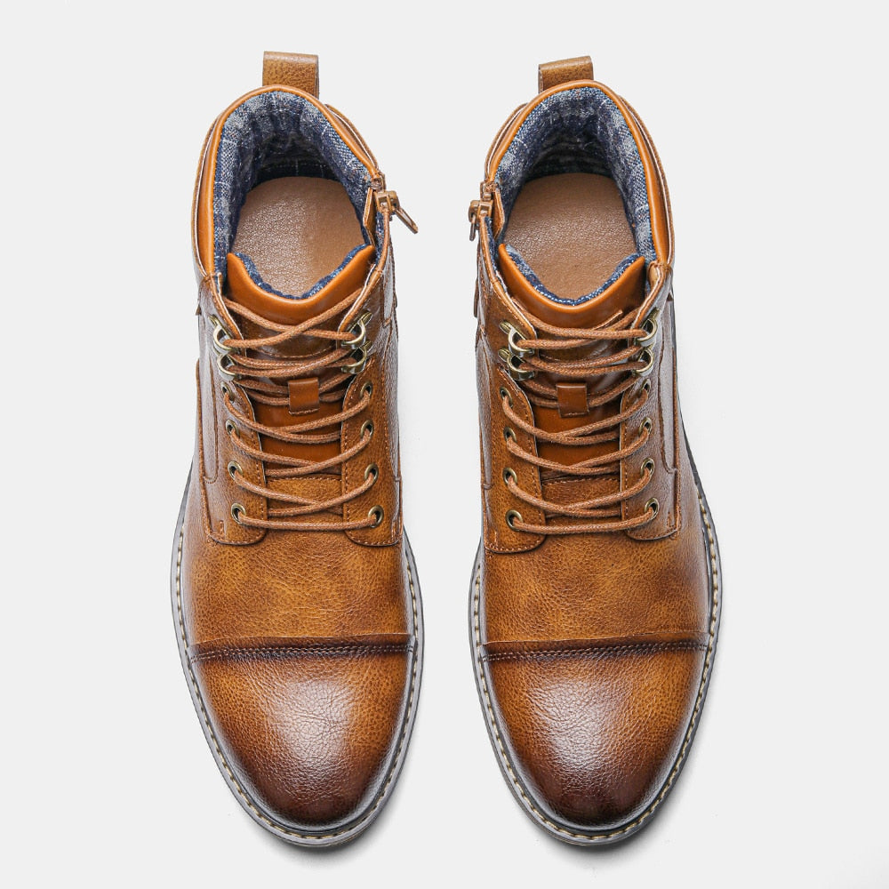 Funki Findz | Boots | Men's Leather Dress Boot | Retro Ankle Boot