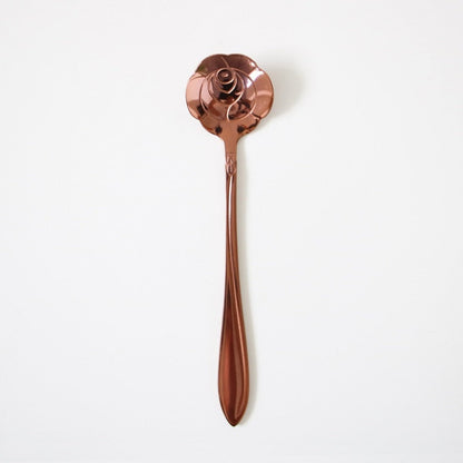 Funki Findz | Spoons | Vintage Gold Flower Coffee Spoons 8 Pcs