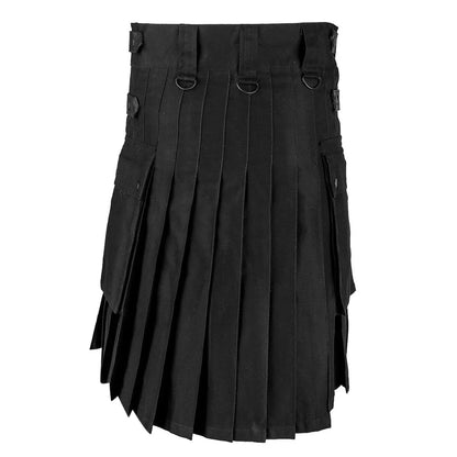 Funki Findz | Skirts | Men's Stylish Gothic Punk Pleated Utility Kilt