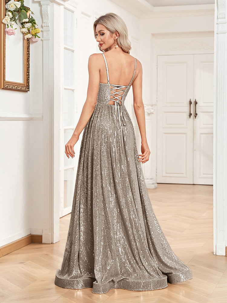 Funki Findz | Dresses | Women's Luxury Strappy Evening Dress
