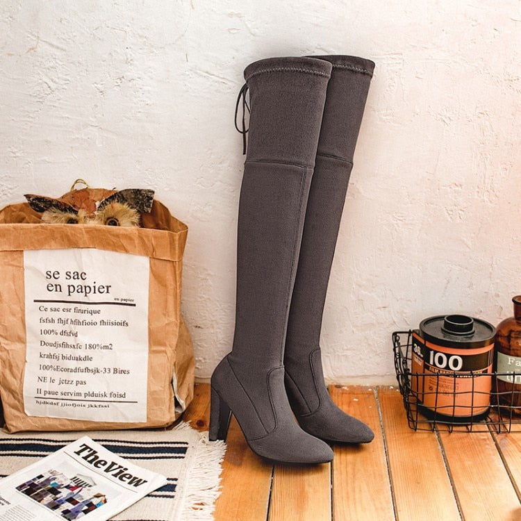Funki Findz | Boots | Women's Over-the-Knee High Chelsea Boot