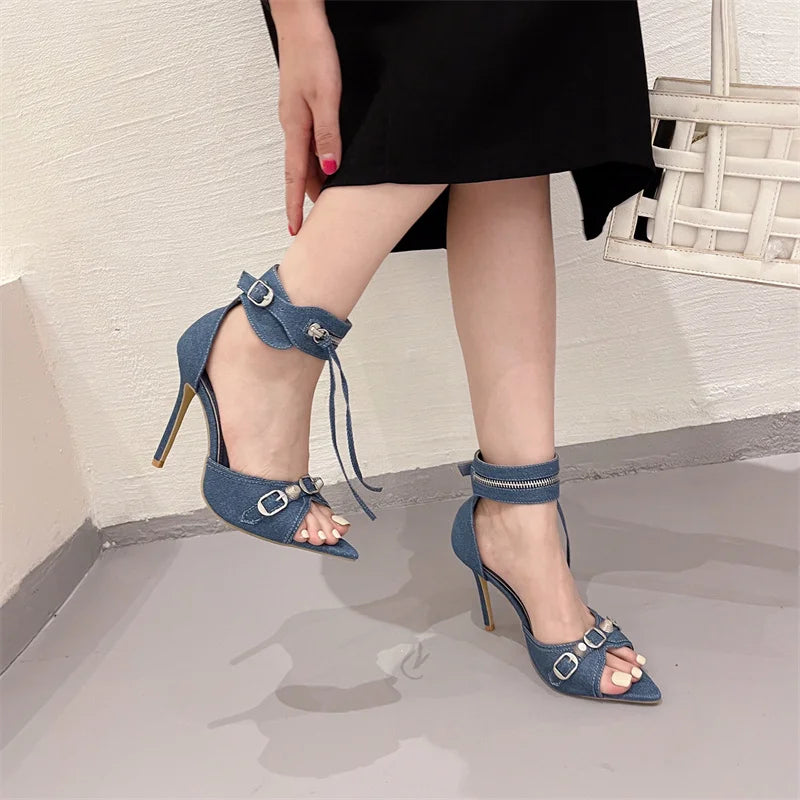 Funki Findz | Shoes | Women's Super High Zipper Strap Sandals