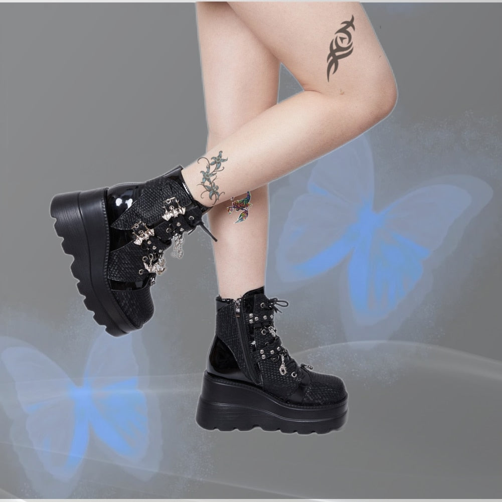 Funki Findz | Boots | Women's New Gothic Style Platform Boots