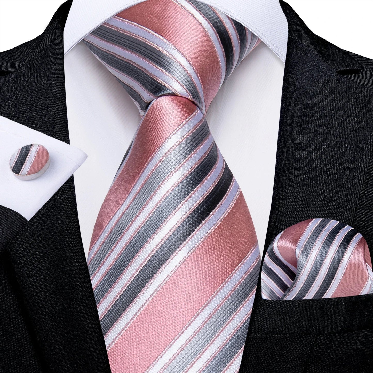 Funki Findz | Neckties | Men's Premium Fashion Silk 3Pcs Tie Set