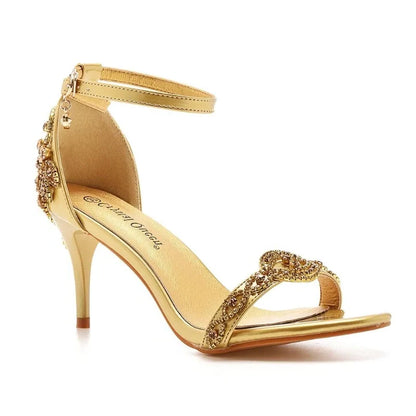 Funki Findz | Shoes | Women's Bridal Beaded Low Heel Sandals