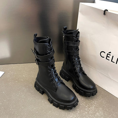 Funki Findz | Boots | Women's Chunky Motorcycle Punk Boots