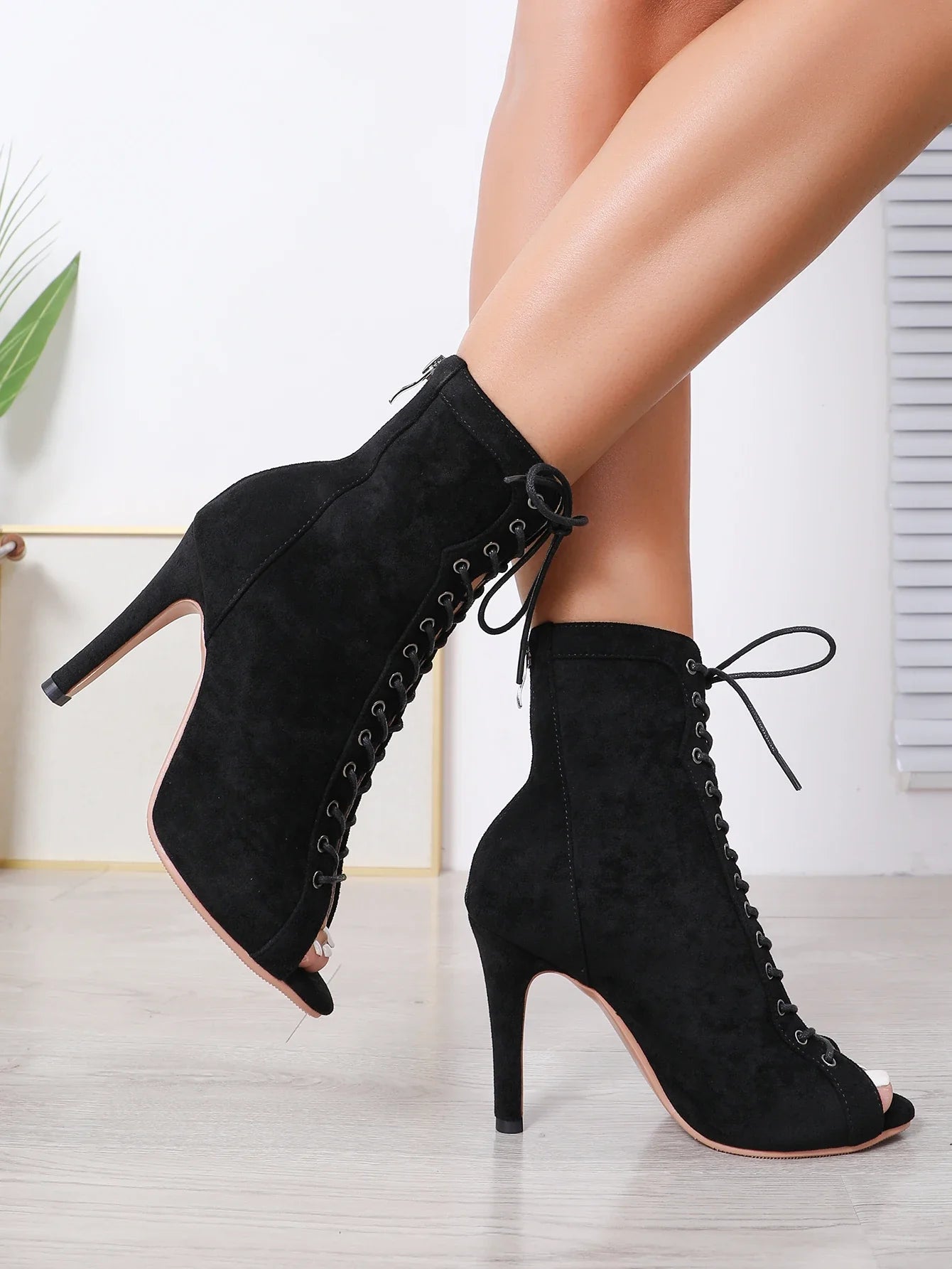 Funki Findz | Boots | Women's Lace-up Suede Sole Dance Shoes