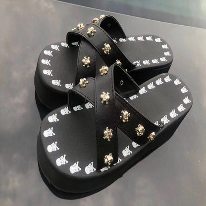 Funki Findz | Shoes | Women's Gothic Platform Wedge Sandals