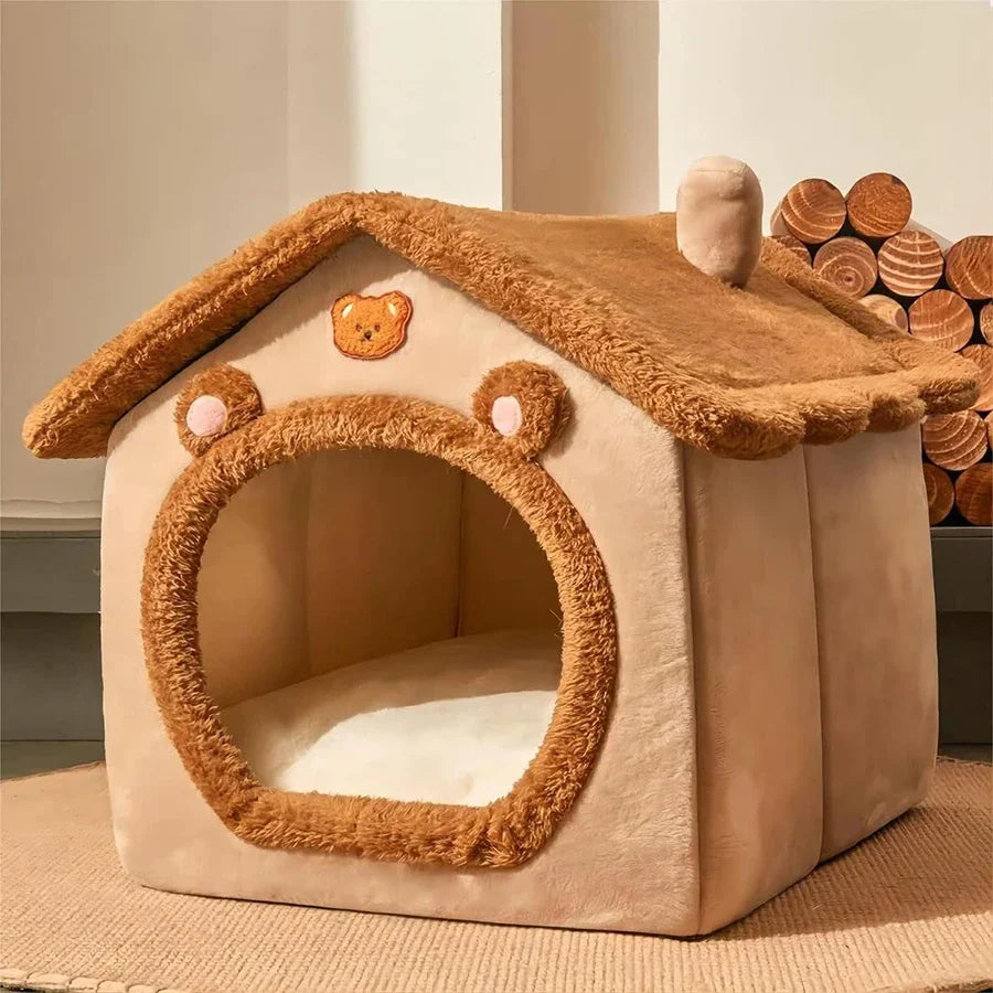 Funki Findz | Pet Beds | Dog Cat Foldable Pet House Washable