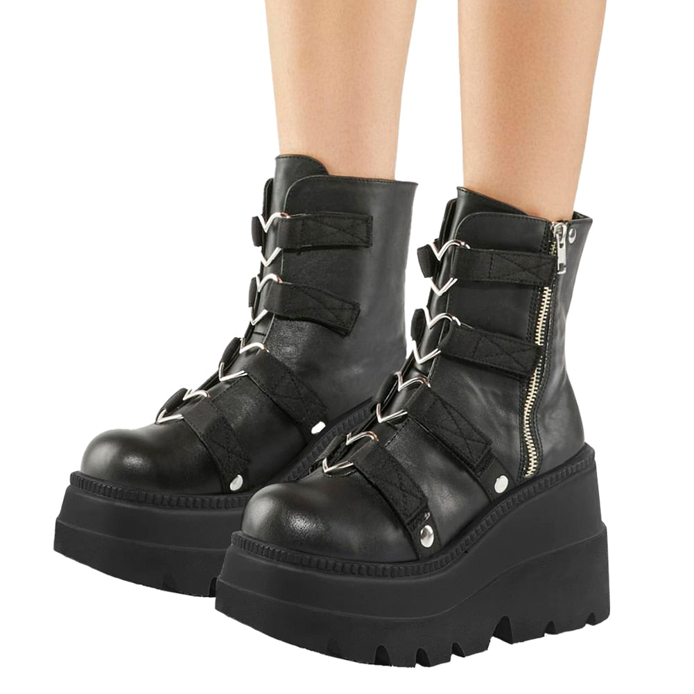 Funki Findz | Boots | Women's New Gothic Style Platform Boots
