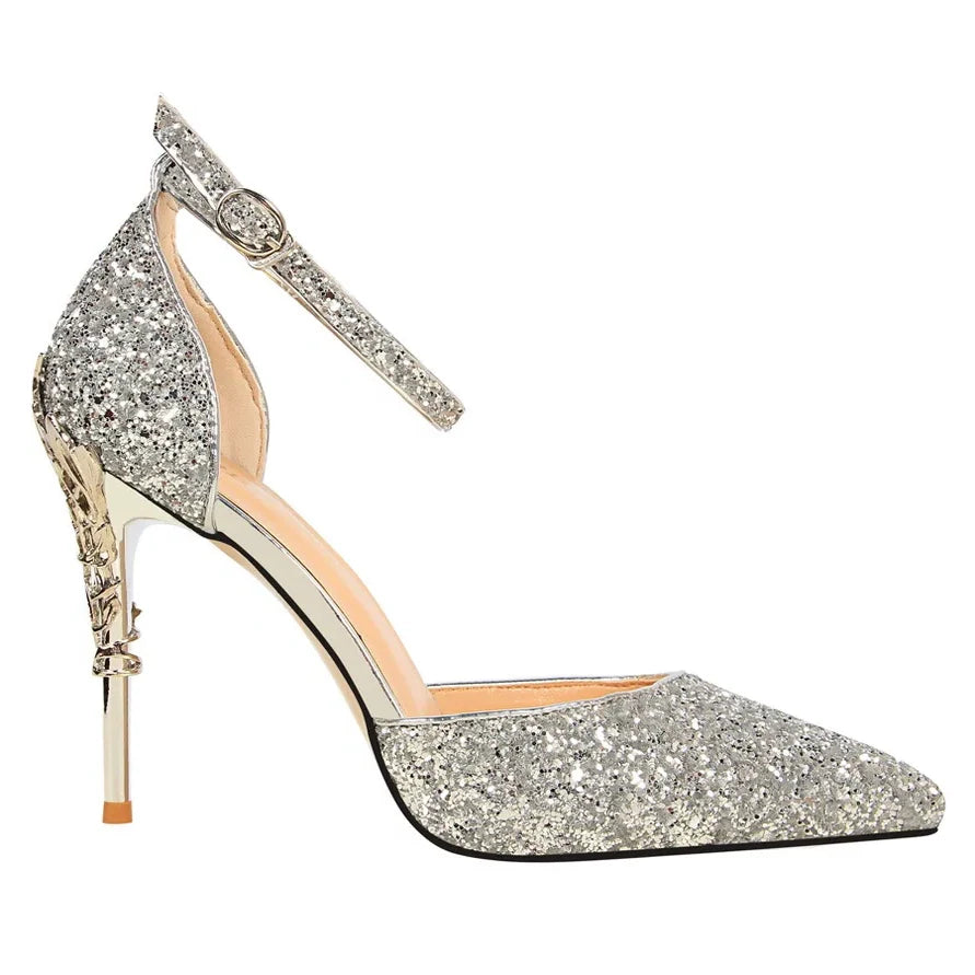 Funki Findz | Shoes | Women's Elegant Party Glitter Sandals