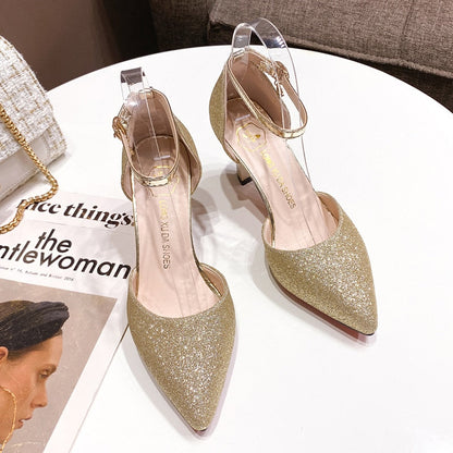 Funki Findz | Shoes | Women's Sparkly Gold Silver Bridal Heels