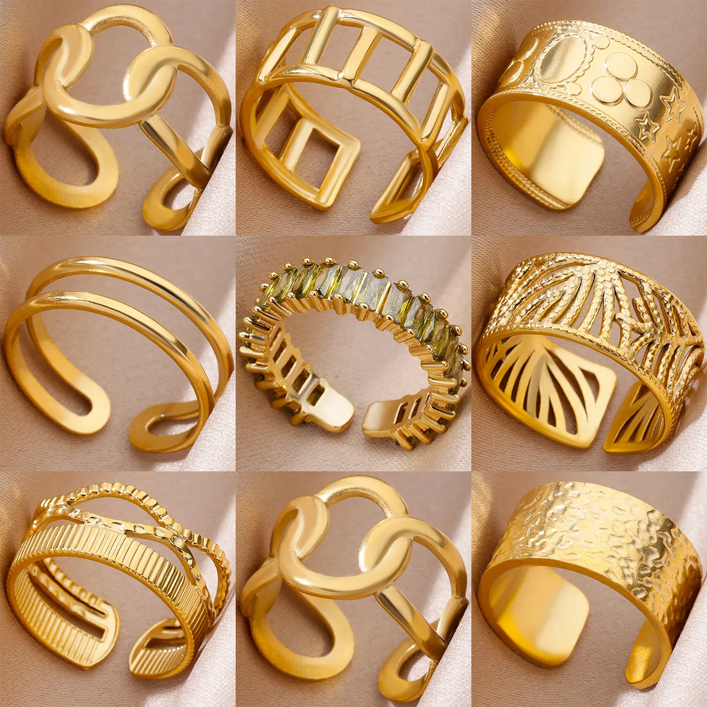 Funki Findz | Rings | Women's Fashion 18K Gold Plated Rings