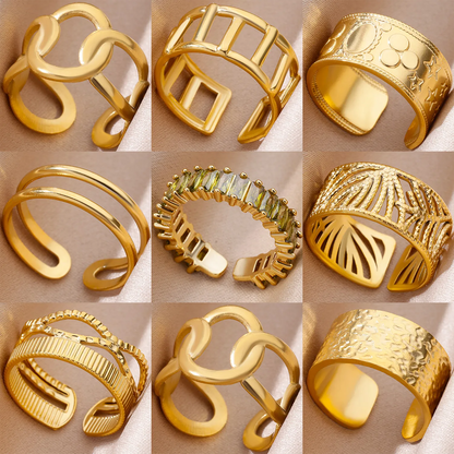 Funki Findz | Rings | Women's Fashion 18K Gold Plated Rings