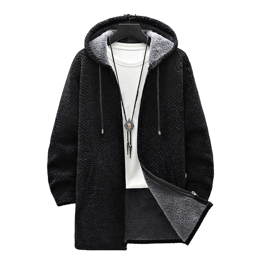 Funki Findz | Jackets | Men's Warm Drawstring Hooded Overcoat