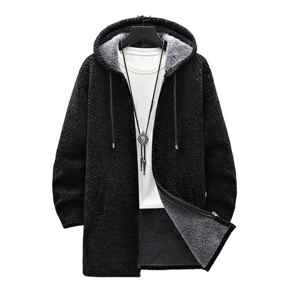 Funki Findz | Jackets | Men's Warm Drawstring Hooded Overcoat
