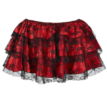 Funki Findz | Dresses | Women's Gothic Satin Lace Corset Dress
