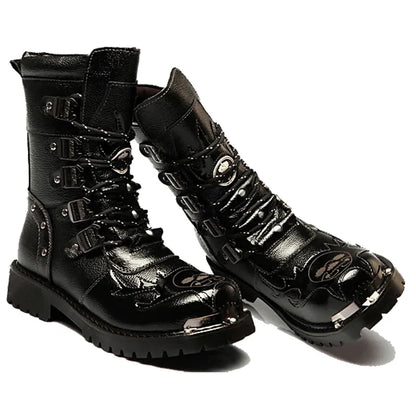 Funki Findz | Boots | Men's Genuine Leather Motorcycle Boots
