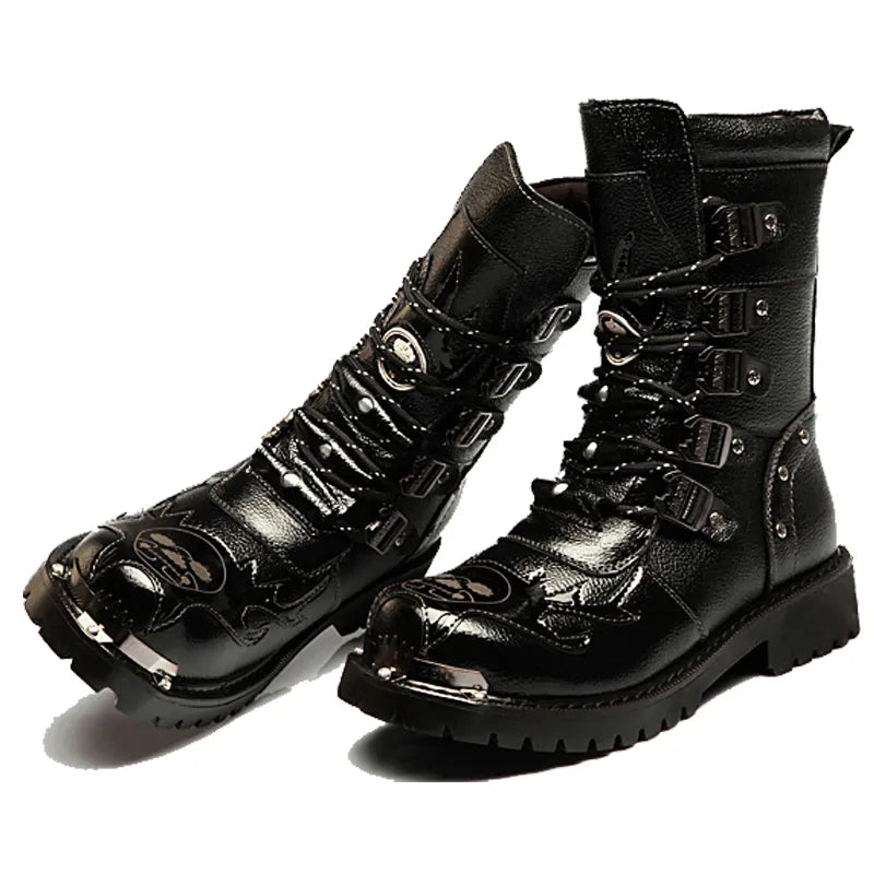 Funki Findz | Boots | Men's Genuine Leather Motorcycle Boots