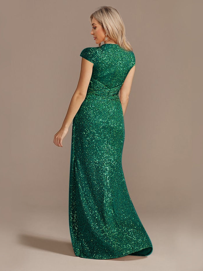 Funki Findz | Dresses | Women's Elegant Long Sequin Dress
