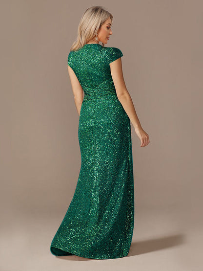 Funki Findz | Dresses | Women's Elegant Long Sequin Dress