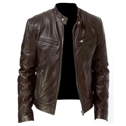 Funki Findz | Jackets | Men's Standing Collar Biker Jackets
