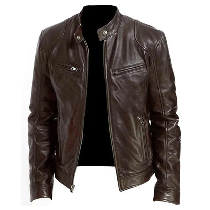 Funki Findz | Jackets | Men's Standing Collar Biker Jackets