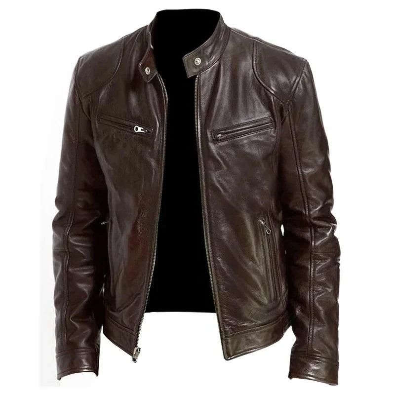 Funki Findz | Jackets | Men's Standing Collar Biker Jackets
