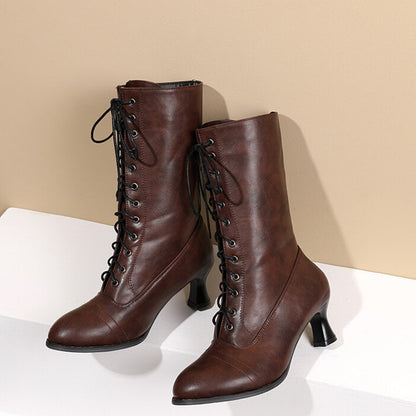 Funki Findz | Boots | Women's Victorian Style Lace Up Boots