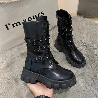 Funki Findz | Boots | Women's Gothic Platform Combat Boots