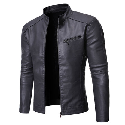 Funki Findz | Jackets | Men's Women's Slim PU Leather Jacket