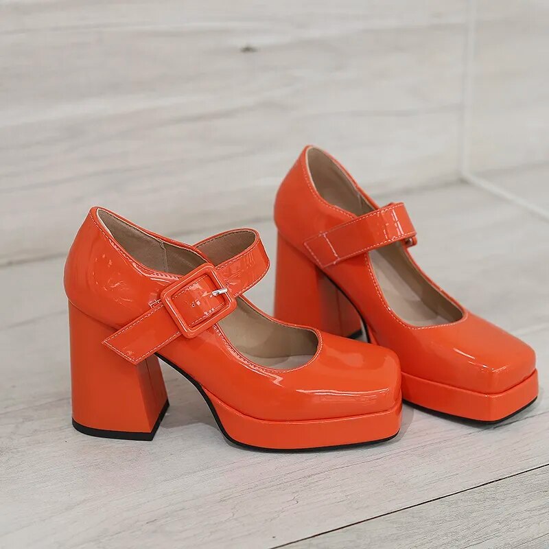 Funki Findz | Shoes | Women's Gothic Mary Jane Patent Heels