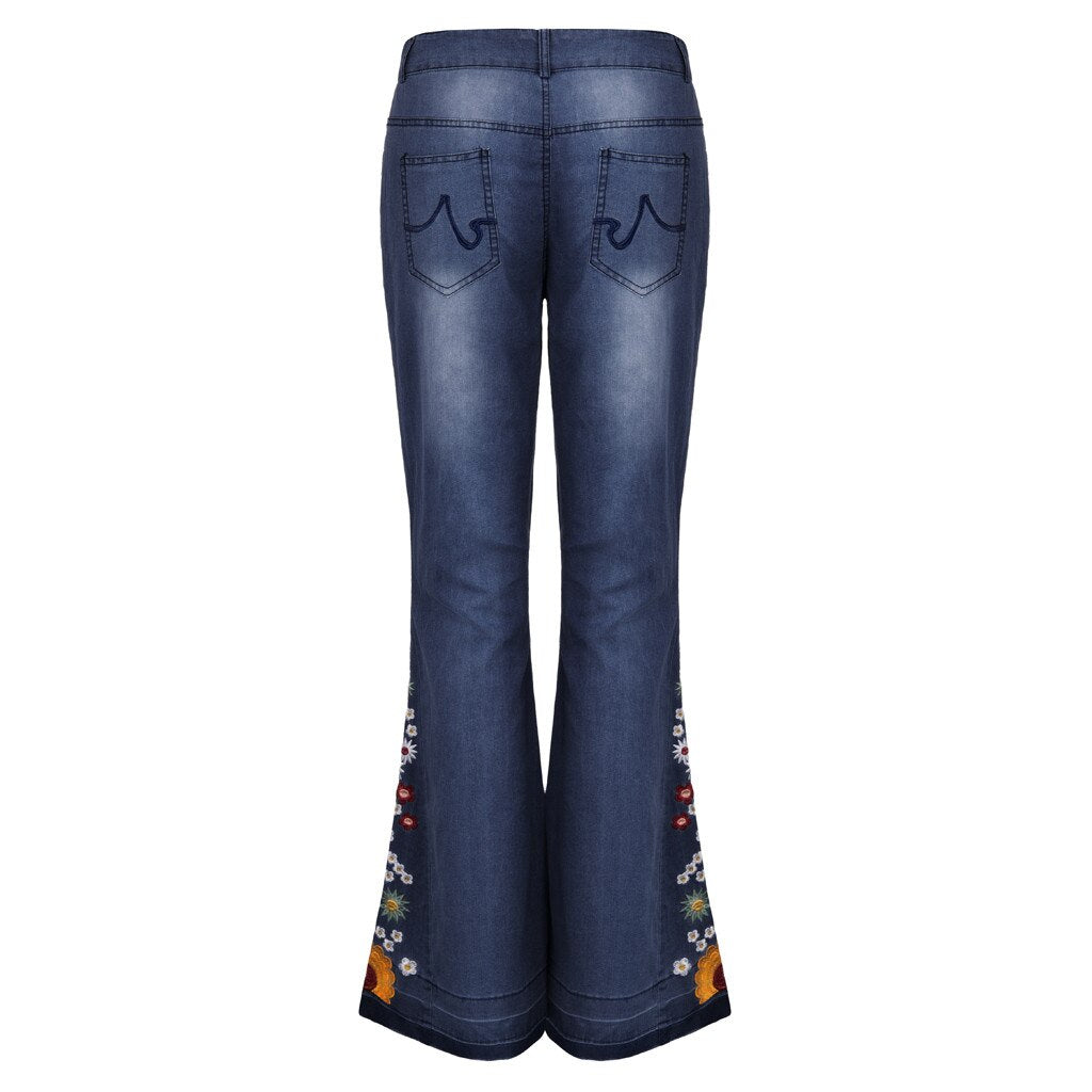 Funki Findz | Pants | Women's Boho Hippy Embroidered Jeans