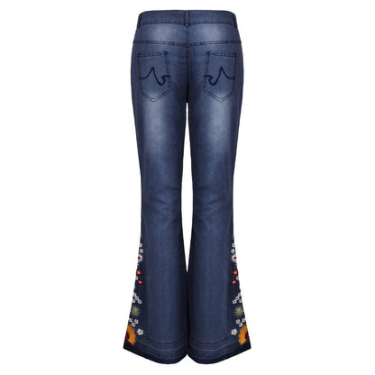Funki Findz | Pants | Women's Boho Hippy Embroidered Jeans