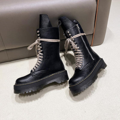 Funki Findz | Boots | Women's Mid Calf Biker Style Punk Boots