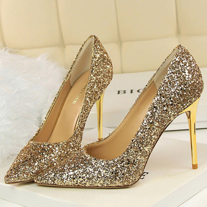 Funki Findz | Shoes | Women's High Heel Glitter Prom Pumps