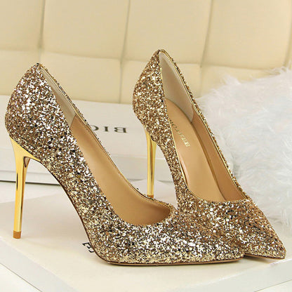 Funki Findz | Shoes | Women's High Heel Glitter Prom Pumps