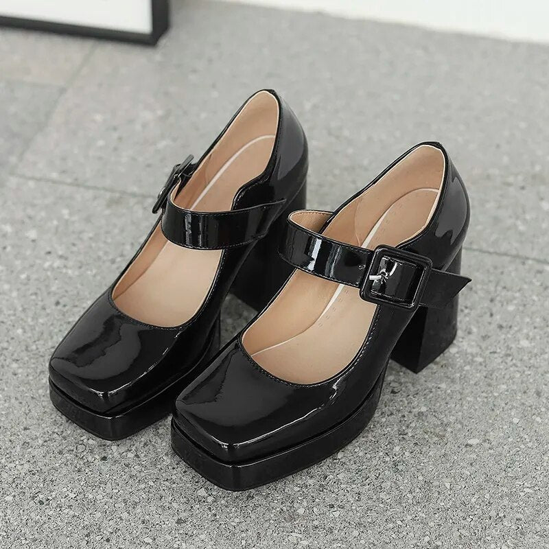 Funki Findz | Shoes | Women's Gothic Mary Jane Patent Heels