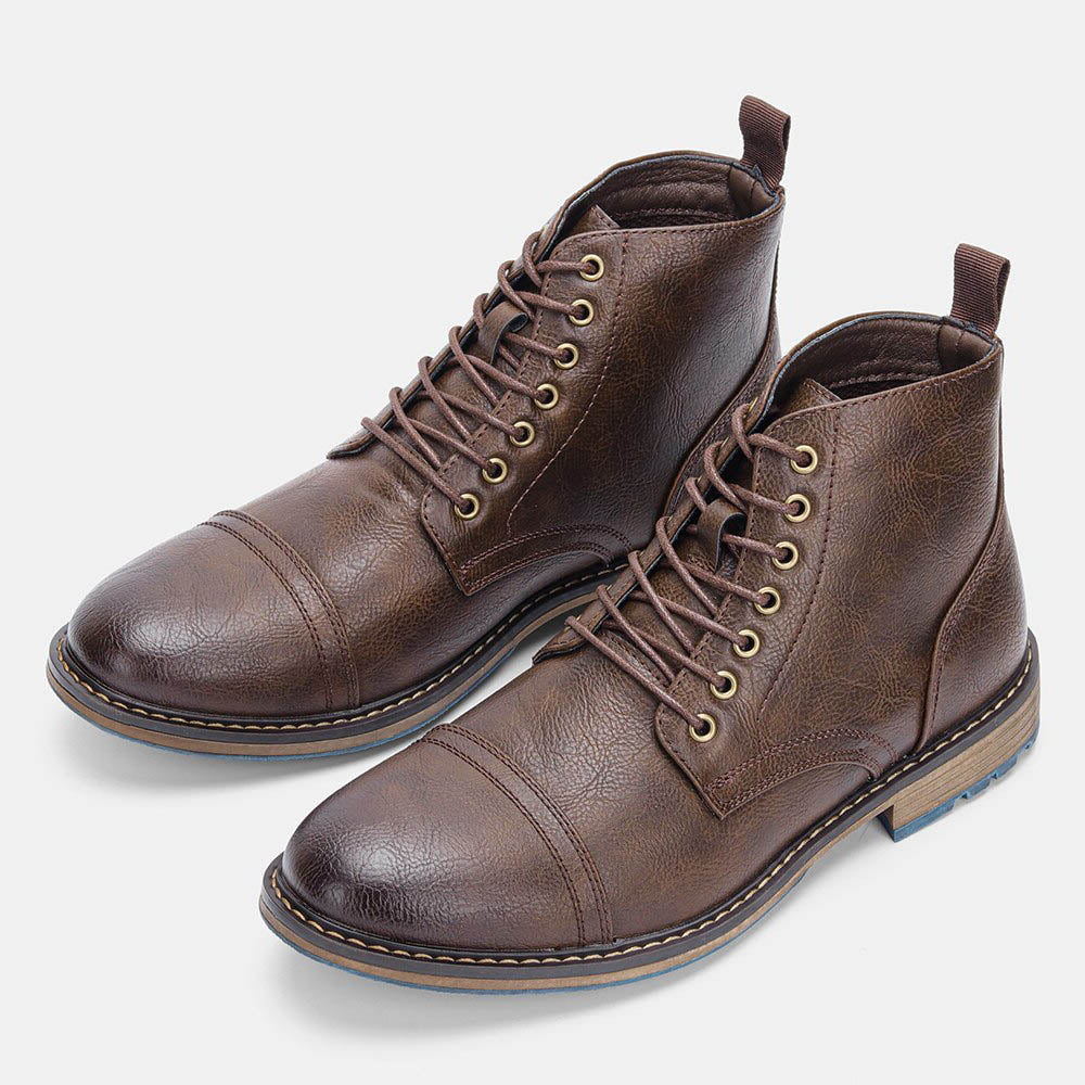 Funki Findz | Boots | Men's Faux Leather Smart Dress Boots